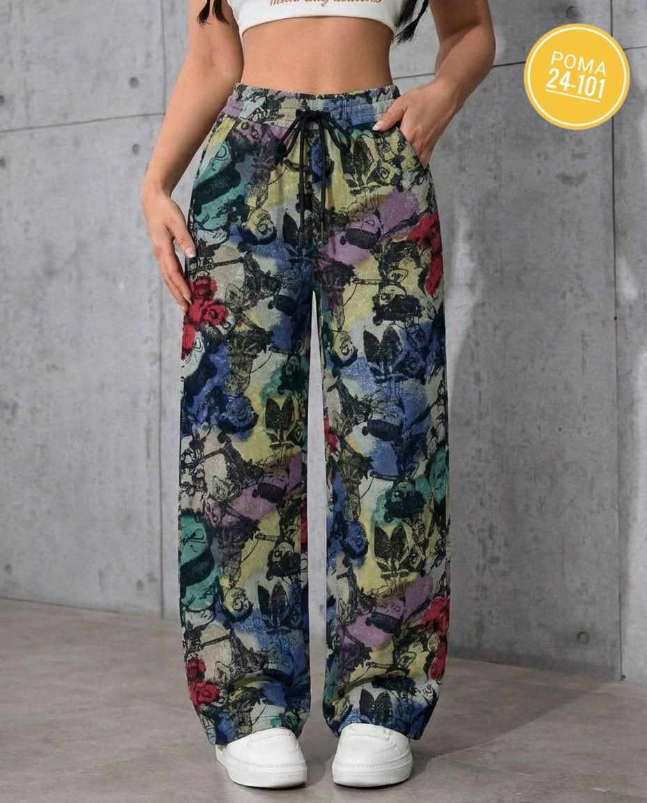 штаны модные,свободные брюки,штаны широкие,брюки модные,женские брюки с принтом