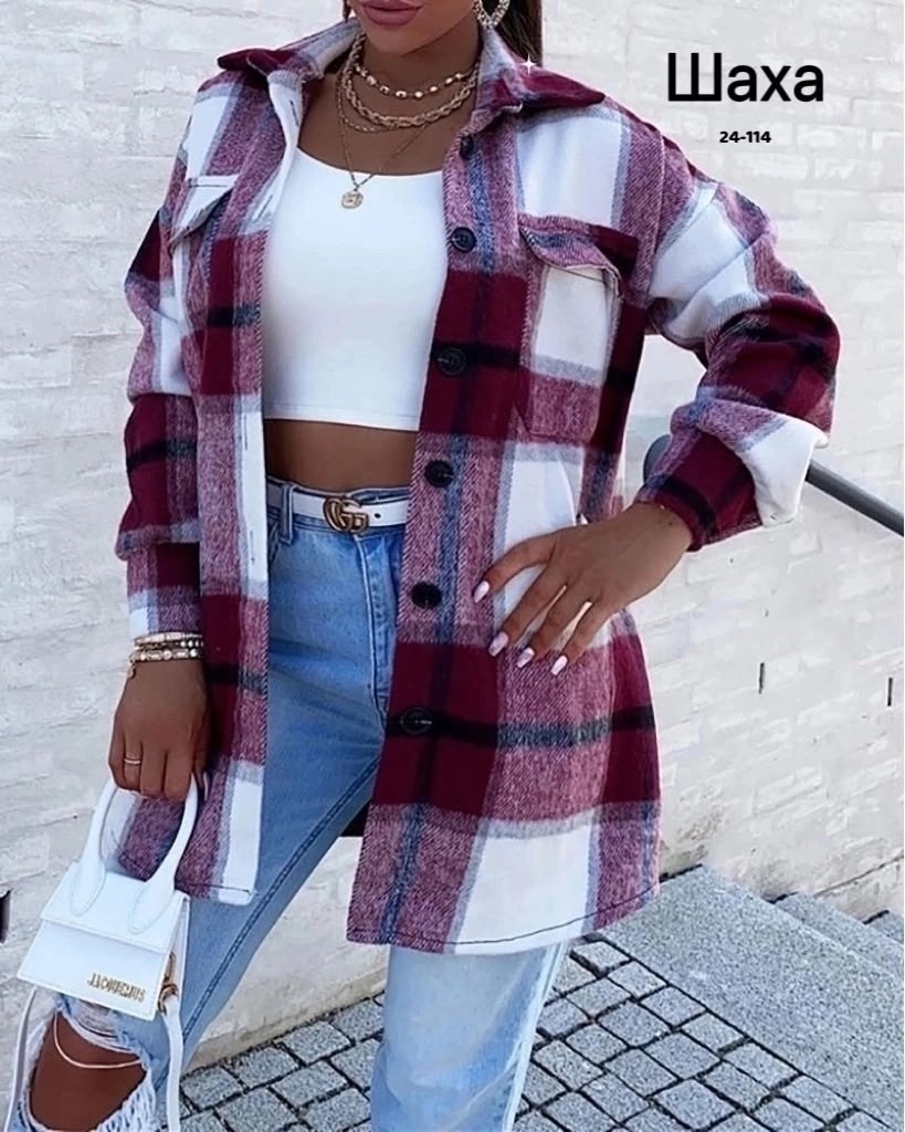 пальто в клетку,рубашка женская в клетку утепленная,теплая рубашка,рубашка женская,модная рубашка