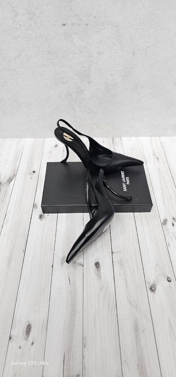 туфли saint laurent,туфли-лодочки saint laurent lee slingback из лакированной кожи,yves saint laurent туфли,saint laurent туфли-лодочки blake из лакированной кожи с открытой пяткой,