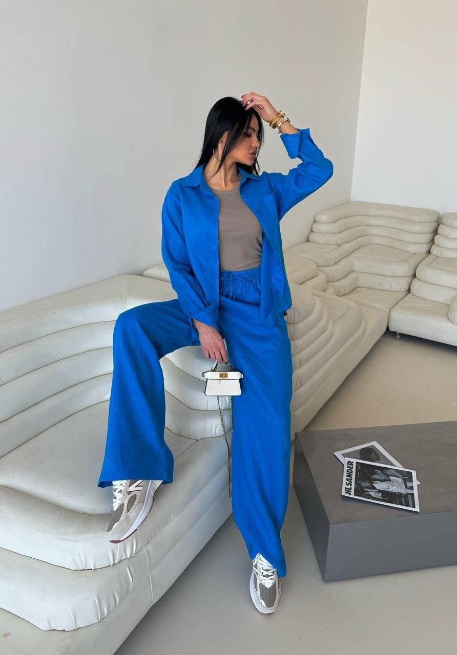 костюм лен брючный женский,льняной костюм женский летний брючный,костюм брючный арт. 10600260,брючный костюм женский,брючный костюм женский loro piana