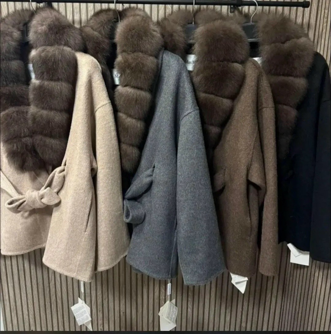 пальто с мехом финского песца,пальто с мехом,кашемировое пальто с мехом песца,темно-серое пальто с мехом финского песца,пальто кашемировое с мехом песца elia