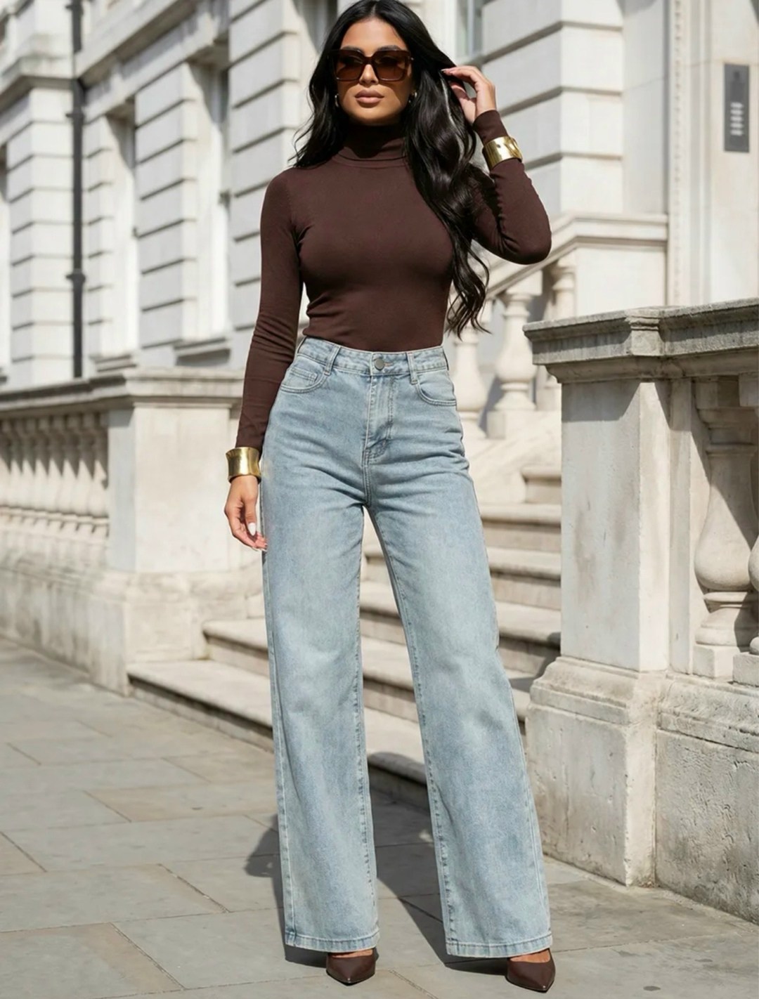 джинсы стильные,широкие джинсы,джинсы модные,джинсы кэжуал,джинсы палаццо