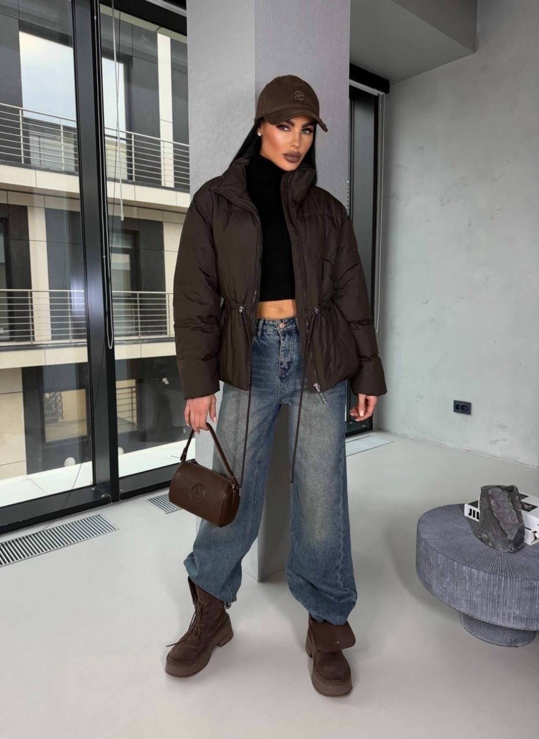 объемный пуховик,куртка стильная,куртка модная,куртка повседневная,женская зимняя куртка