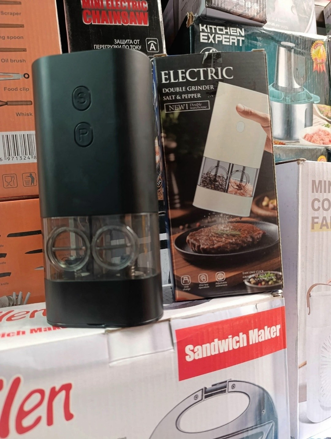 мельница для специи электрическая,электрическая мельница для специй huohou electric,электрическая точилка для ножей,электромельница для специй,перцемолка электрическая