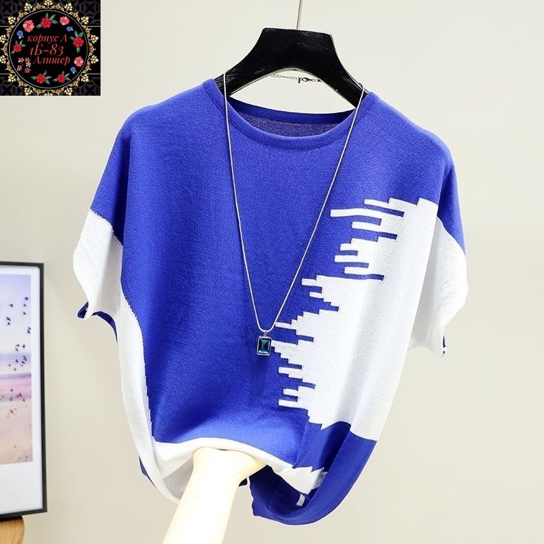 джемпер с круглым вырезом,джемпер с короткий рукавом,ткань для блузки,модные свитера,дизайн свитера