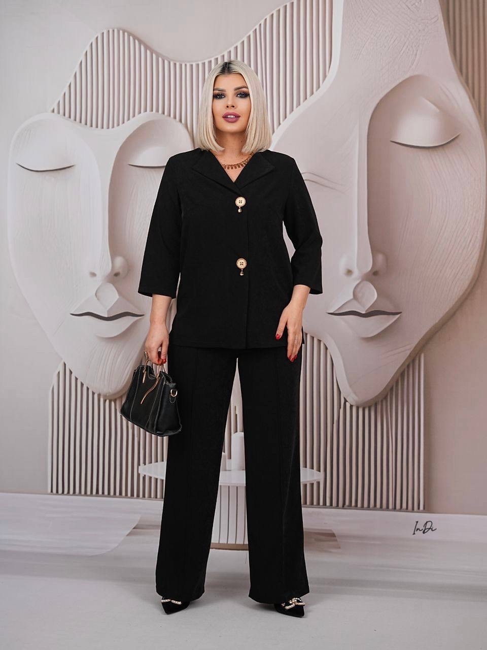 брючный костюм женский больших размеров final style,брючный костюм женский be trendy,брючный костюм женский,брючный костюм в стиле bottega venetta,костюм женский классический