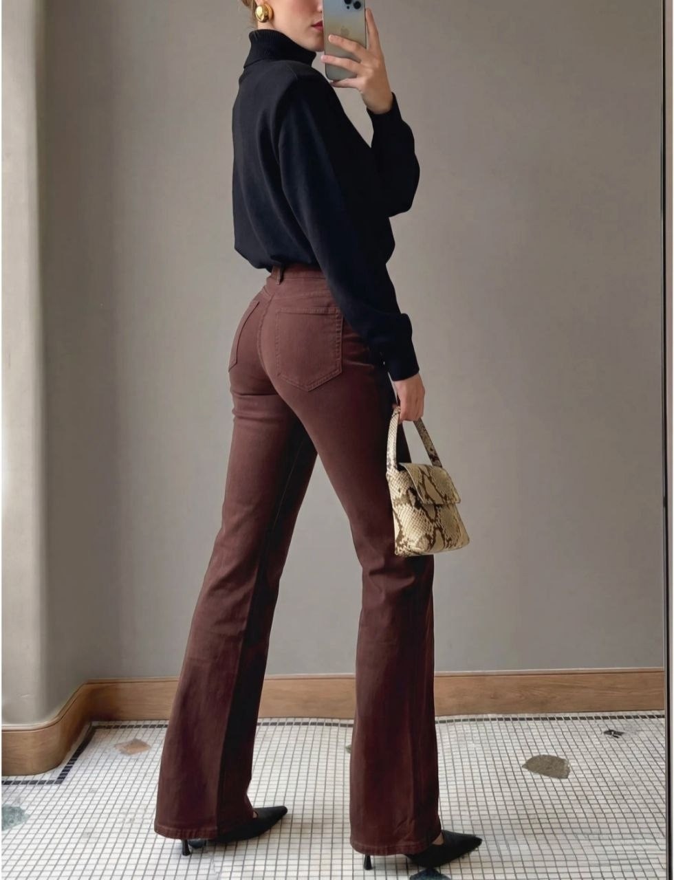 модные джинсы,джинсы коричневые,джинсы женские,джинсы брюки,джинсы прямые