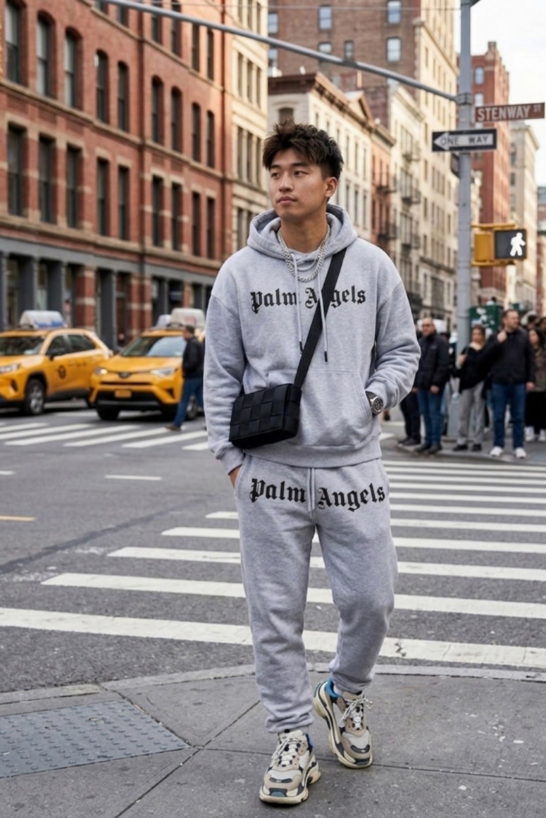 мужская мода,спортивные штаны,мужской спортивный костюм,fear of god essentials grey sweatpants,костюм