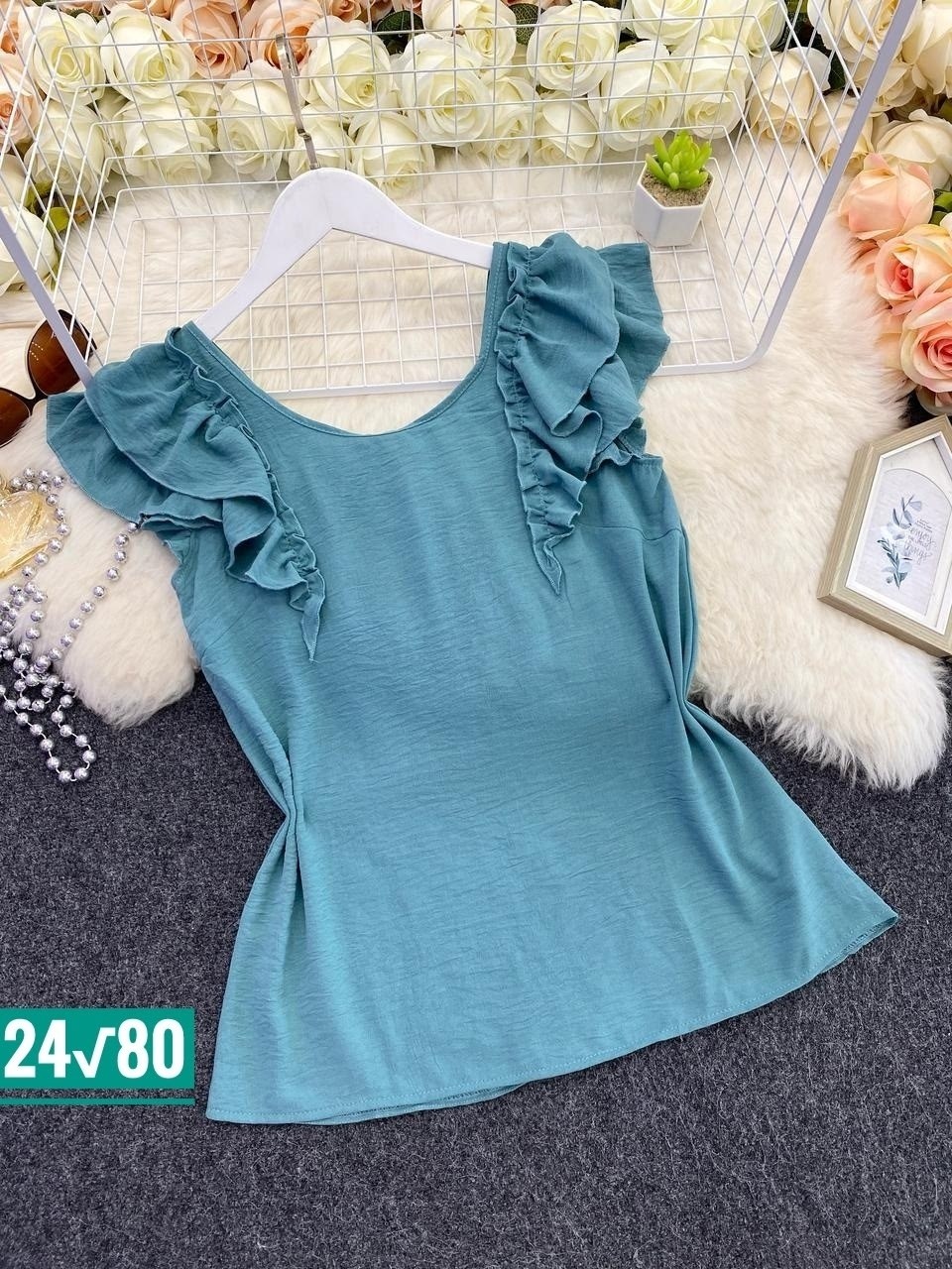 блузка с оборками,женская летняя блузка,блузка элегантная,модная блузка,блузка с рюшами