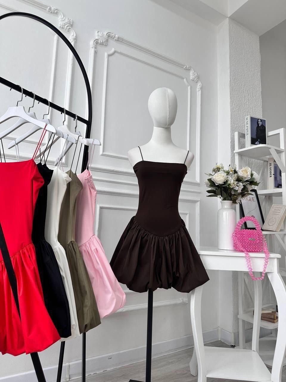 платье баллон,женское платье из хлопка,короткие платье,платья мини,mini elbise