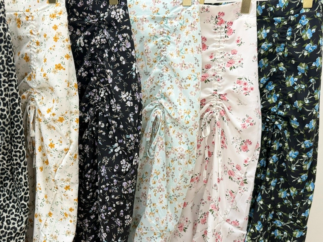 юбка с принтом,шифоновая женская юбка,юбка с оборками,женская шифоновая юбка с цветочным принтом,юбка миди с цветочным принтом