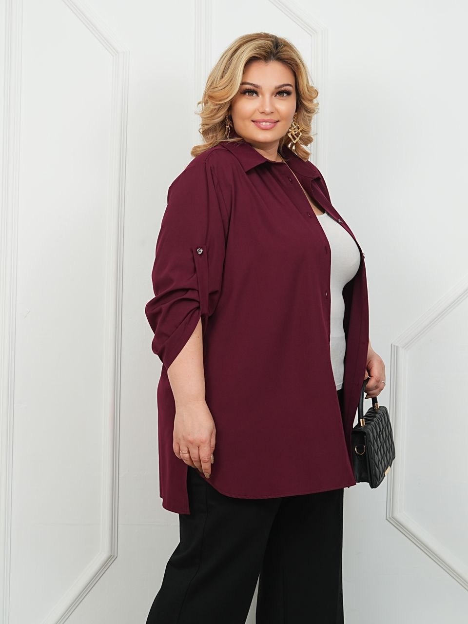 женская рубашка больших размеров,блуза,стиль в одежде для женщин 60+,женская блуза,рубашка на полных