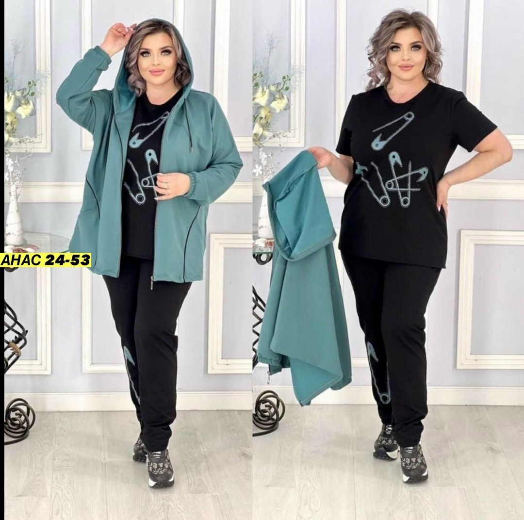 костюм тройка женский,спортивные костюмы женские,спортивные костюм,стильная одежда больших размеров,костюм трикотаж