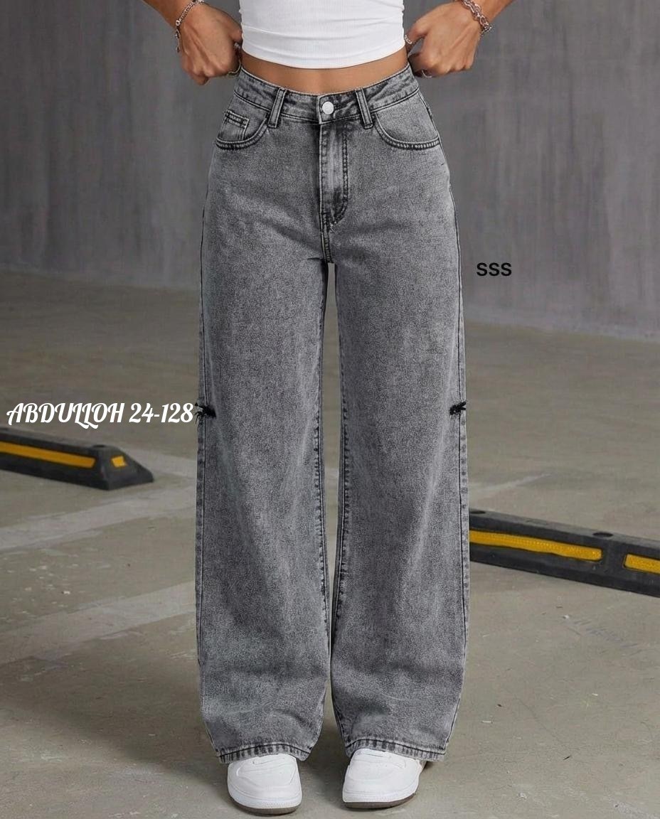 женские рваные серые джинсы палаццо,джинсы женские широкие,женские джинсы,джинсы женские nk lab серые,штаны джинсы