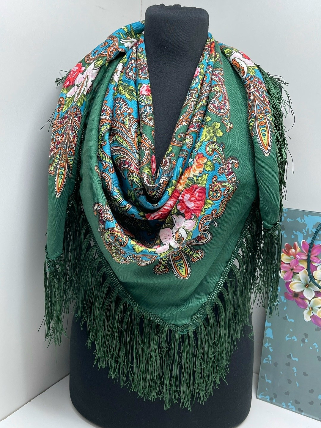 платок женский,павлопосадские платки,платок шаль,платки павловопосадские,платок