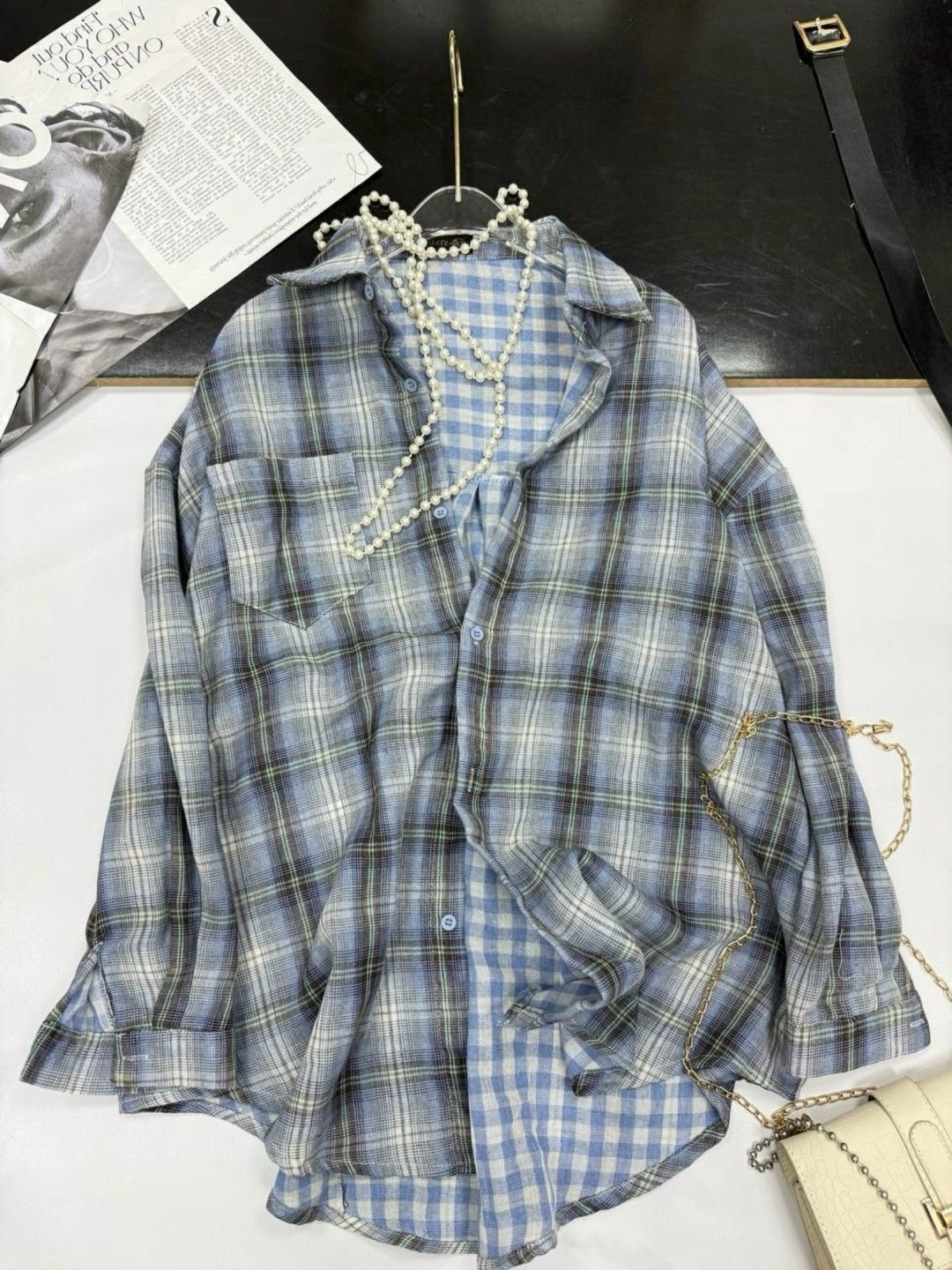 рубашка оверсайз в клетку хлопковая monolog,женская рубашка оверсайз в клетку,женская рубашка в клетку,клетчатая рубашка женская,рубашка в клетку