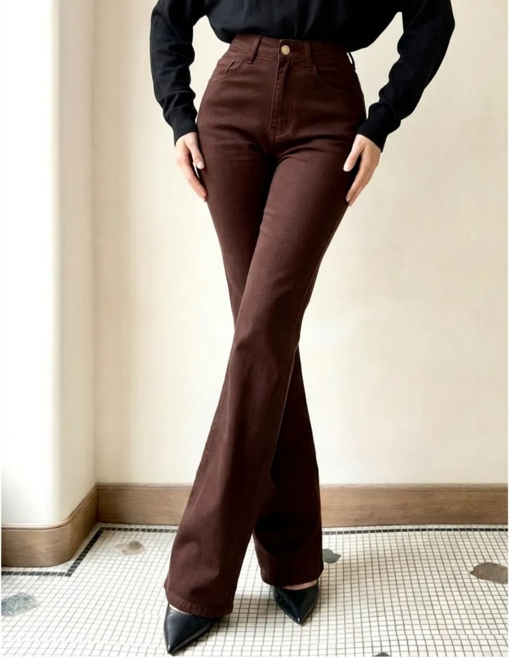 модные джинсы,джинсы коричневые,джинсы женские,джинсы брюки,джинсы прямые