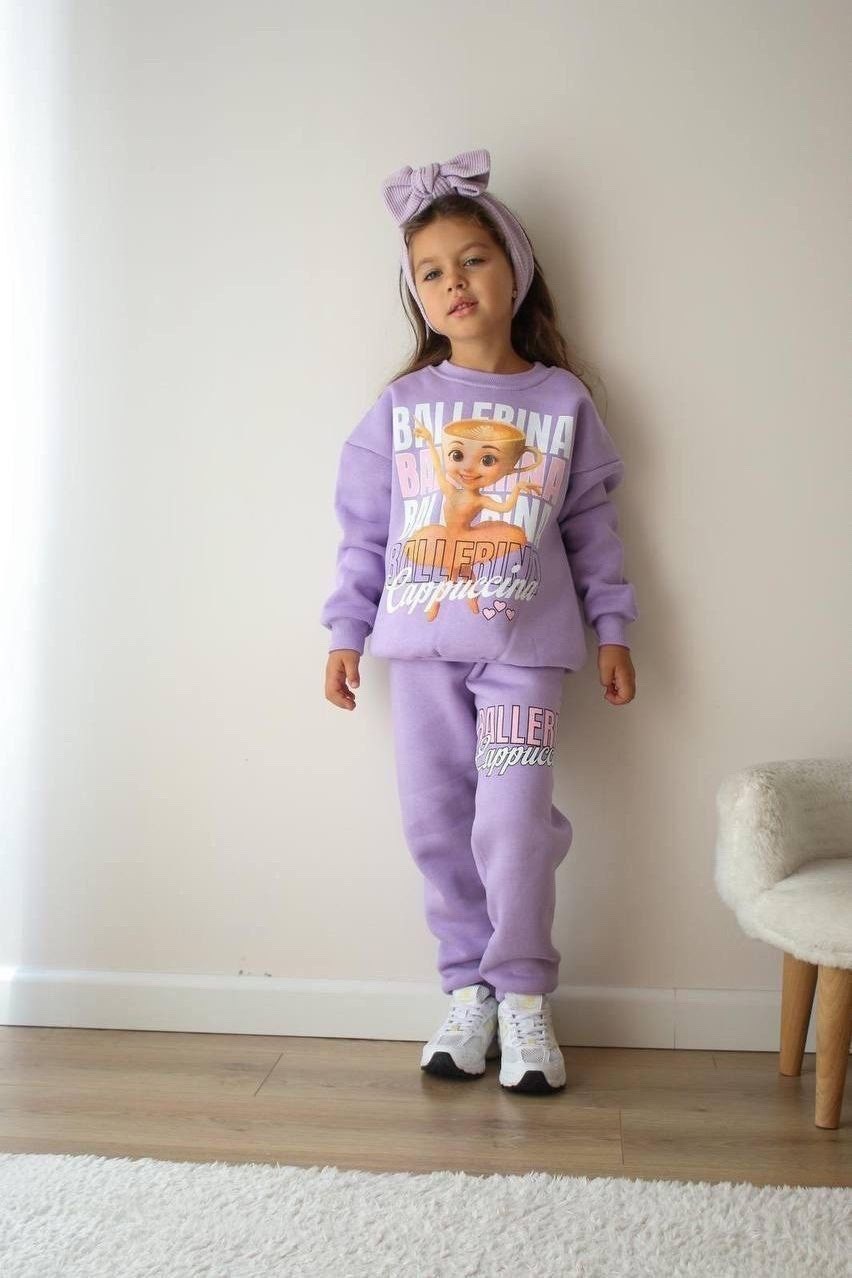 детский флисовый костюм,детские костюмы,флисовые костюмы,костюм сиреневый,спортивный костюм на флисе для девочки