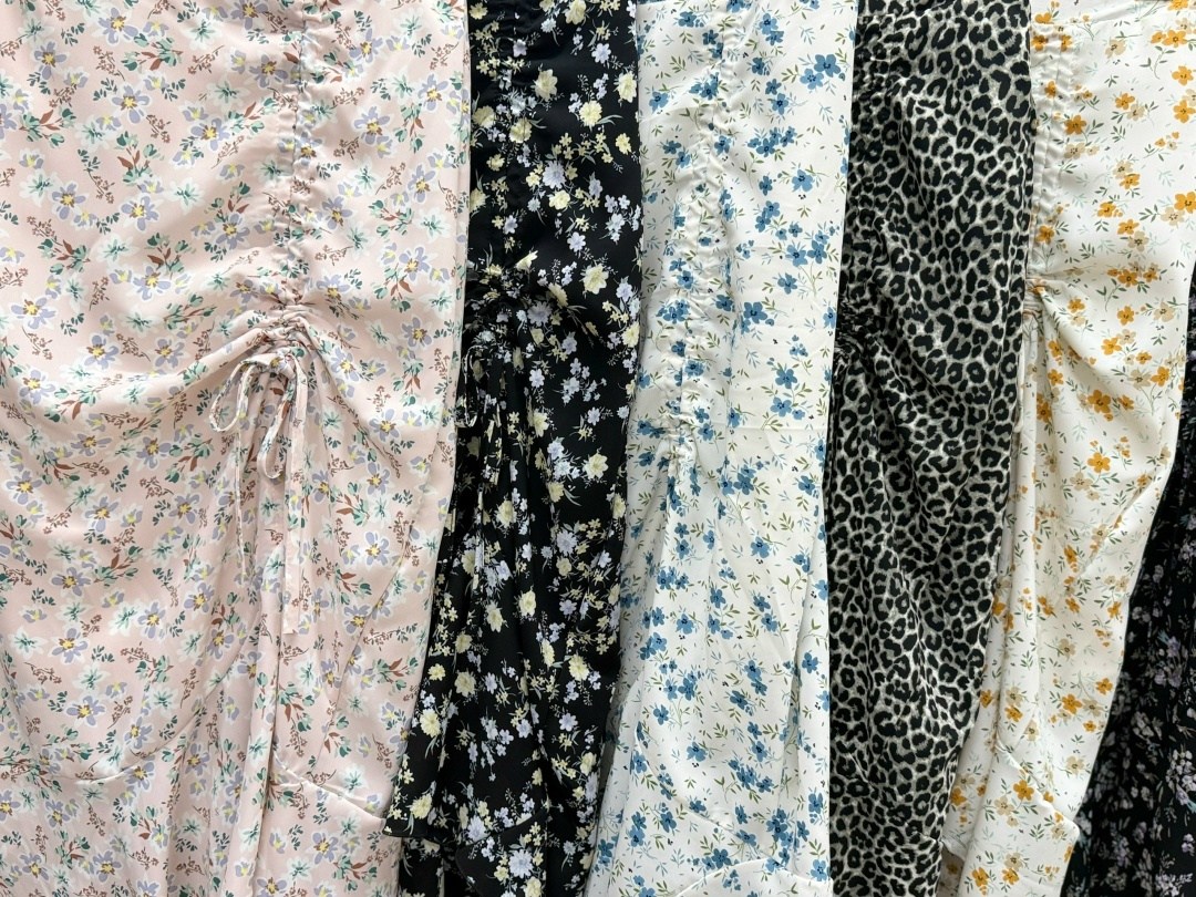 юбка с принтом,шифоновая женская юбка,юбка с оборками,женская шифоновая юбка с цветочным принтом,юбка миди с цветочным принтом