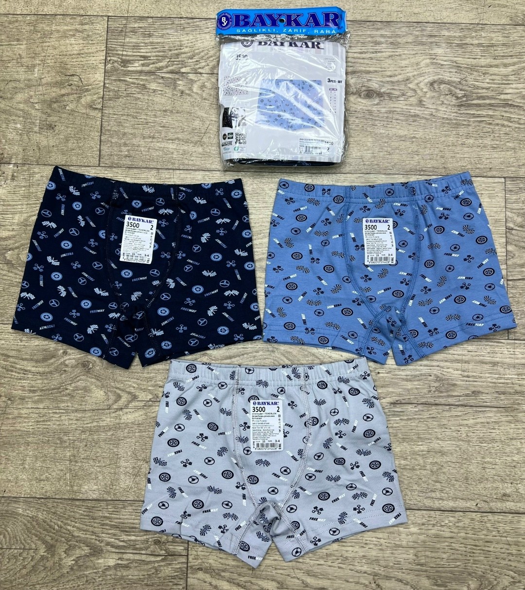 комплект трусов боксеры baykar для мальчиков,байкар боксеры для мальчиков,трусы боксеры набор 3 шт baykar,комплект трусов боксеры baykar,комплект трусов