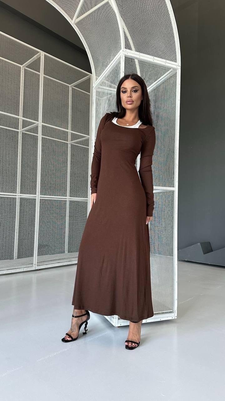 платье,коричневое платье,элегантное платье,модное платье,платье макси