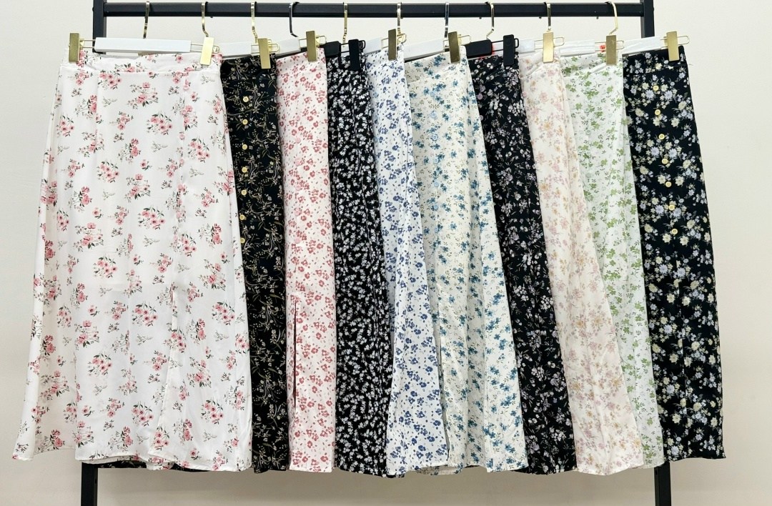 юбка с принтом,шифоновая женская юбка,юбка с оборками,женская шифоновая юбка с цветочным принтом,юбка миди с цветочным принтом