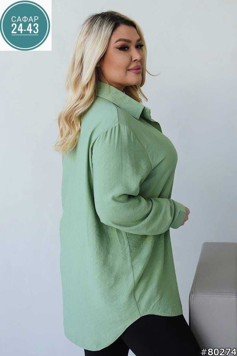 женская рубашка больших размеров,женская рубашка цвет зеленый,рубашка женский lenan оливково-зеленый,женская рубашка,рубашка большого размера для полных женщин