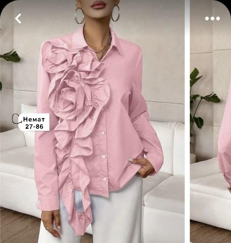 блузончик,элегантная блузка,белая рубашка,женская рубашка,блузка с оборками