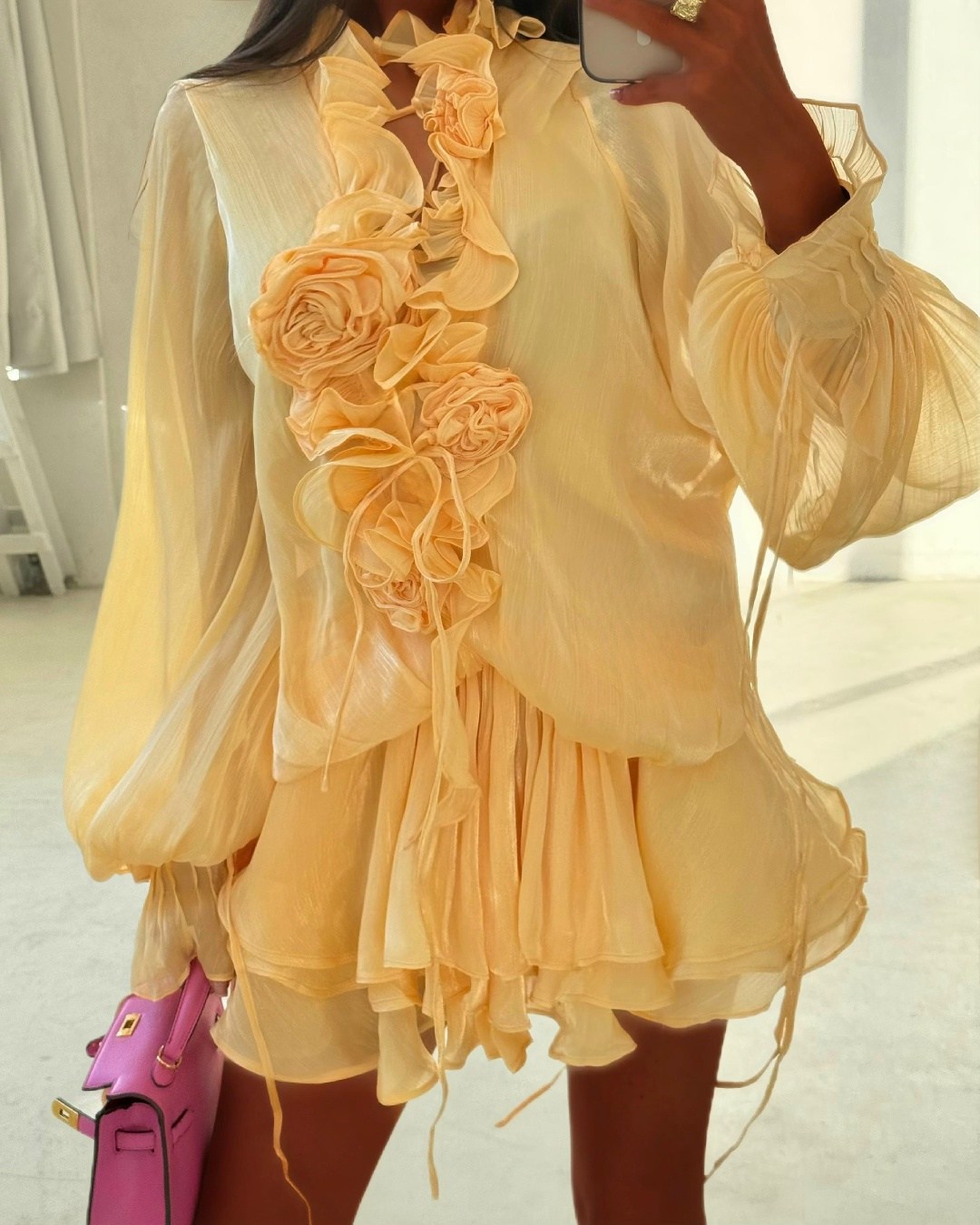 элегантная блузка,блузка с оборками,шифоновое платье,платья мини