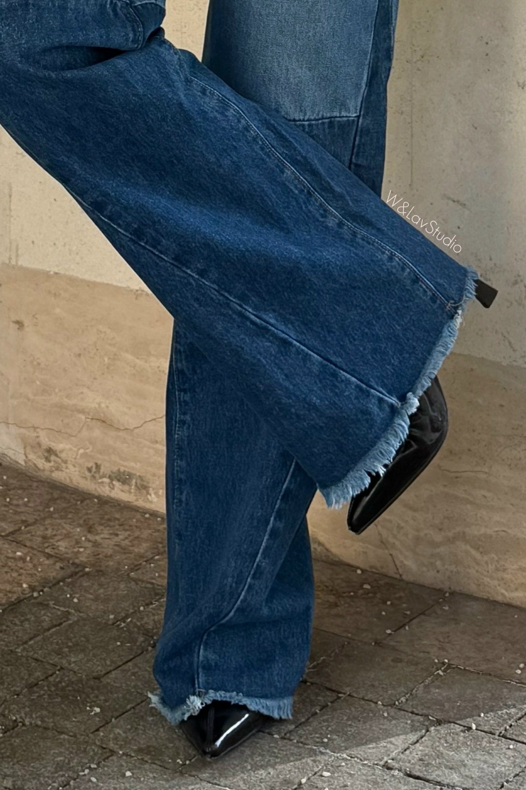 джинсы прямые трубы широкие jazzyclo 227648312,джинсы в стиле пэчворк,модные джинсы,широкие джинсы,джинсы женские