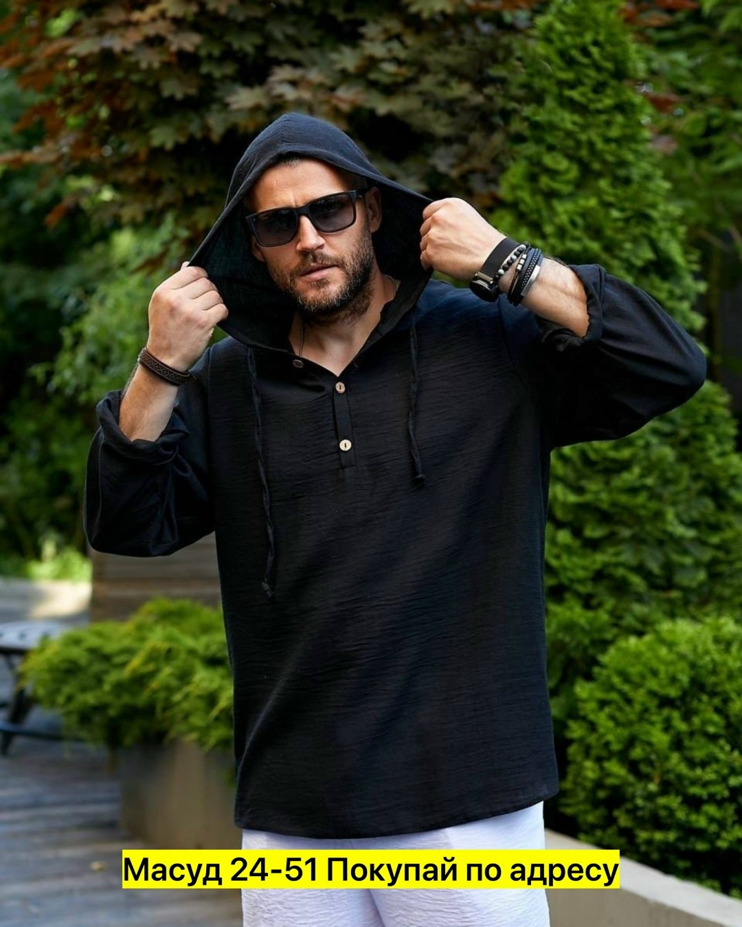 мужская льняная рубашка,рубашка с капюшоном мужская,туника мужская,кофта мужская,рубашка с капюшоном