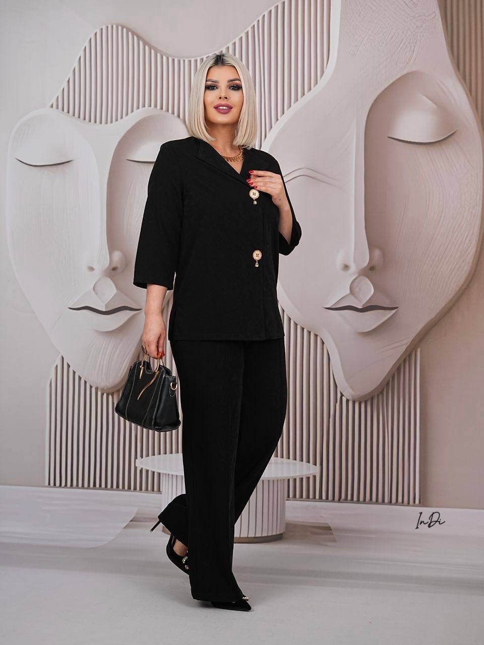 брючный костюм женский больших размеров final style,брючный костюм женский be trendy,брючный костюм женский,брючный костюм в стиле bottega venetta,костюм женский классический