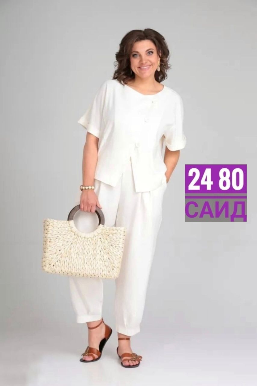 брючный костюм michel chic 1337/1 мохито,летний брючный костюм,летние костюмы женские,брючный костюм michel chic 1337 зеленый,женские брючные костюмы