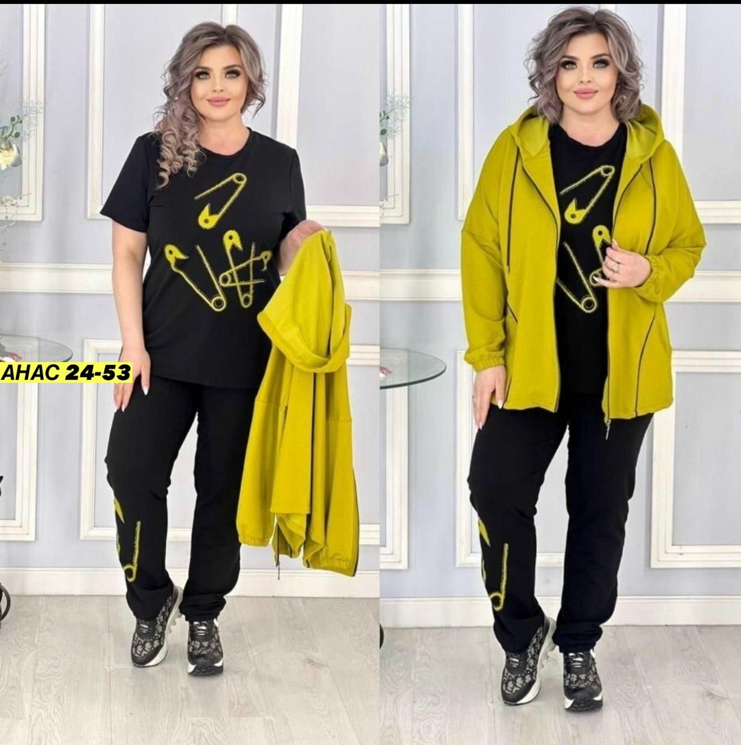 костюм тройка женский,спортивные костюмы женские,спортивные костюм,стильная одежда больших размеров,костюм трикотаж