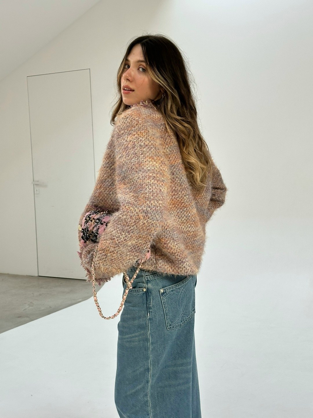 твидовый жакет,жакет,кардиган вязаное,женский твидовый короткий пиджак,трендовый нишевый высококачественный твидовый шерстяной пиджак unxx для женщин