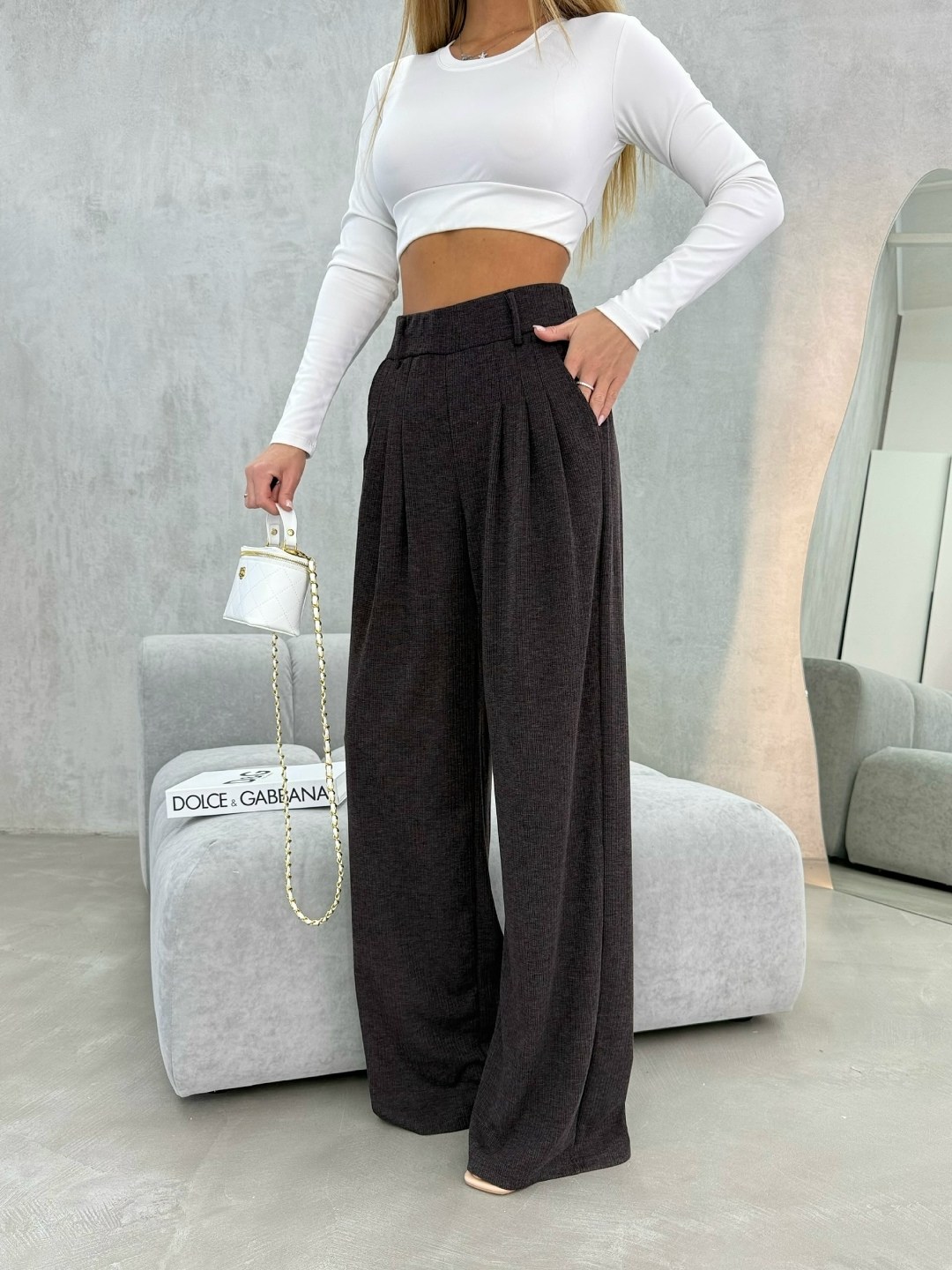 серые брюки палаццо,брюки палаццо светло-серые,брюки палаццо,женские брюки палаццо теплые серые,брюки kaloris