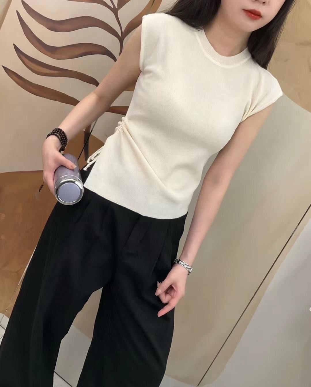 трикотажный жилет,футболки женская,топы и футболки,майка женская