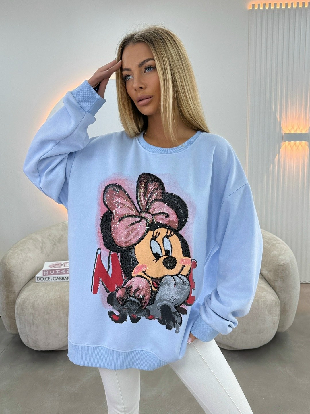 свитшот женская,толстовки свитшот,модные свитшоты,кофта варенка оверсайз с принтом микки маусом,толстовка модная