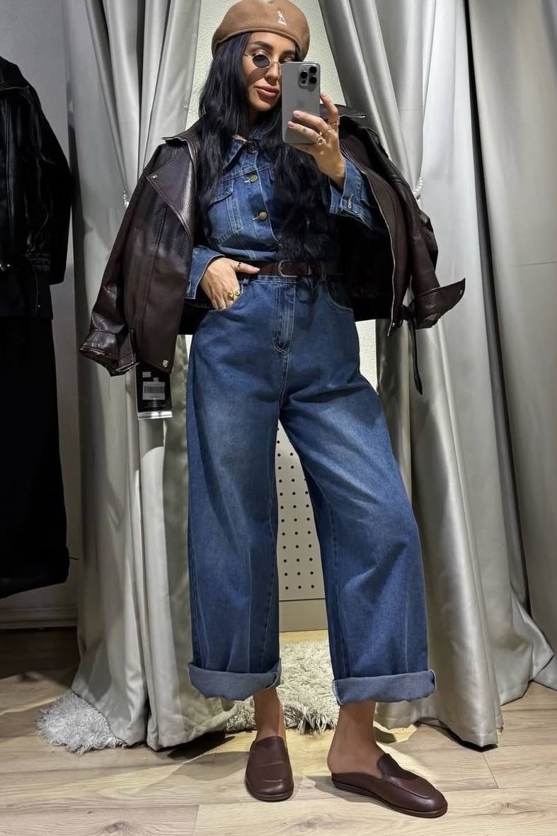 джинсы широкие багги палаццо y2k maxstrend,куртка кожаная,мода стиль,широкие джинсы