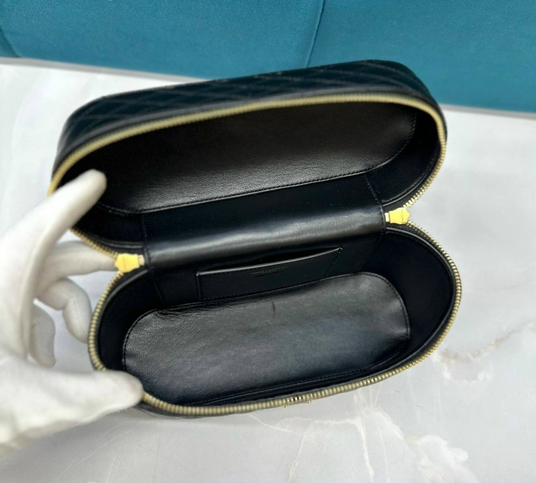 сумка женская,сумка saint laurent,кожаная сумка yves saint laurent gaby vanity черная,сумка,женская сумочка