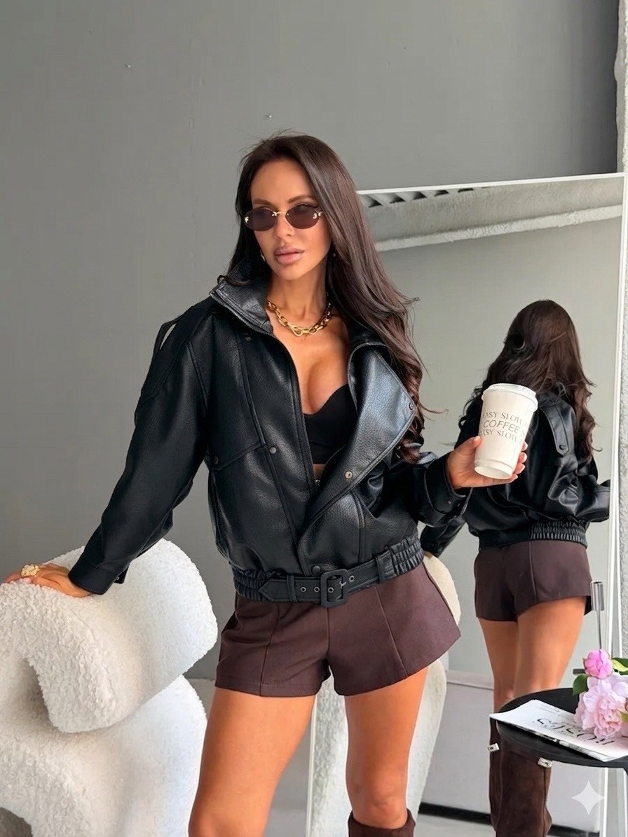 куртка из экокожи,куртка бомбер,кожаная куртка,кожаная куртка женская,косуха оверсайз