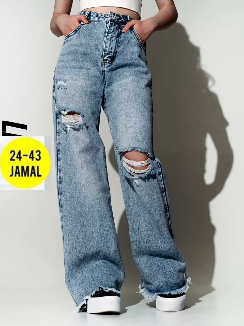 джинсы палаццо рваные с дырками с разрезами на коленях,женские джинсы,джинсы палаццо рваные на девочку,джинсы широкие женские,джинсы широкие рваные