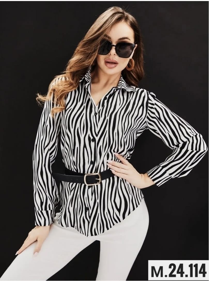 рубашка из армани шелка с принтом зебра и акцентами anelli 1203 белая_зебра,рубашка anelli 1203 белая зебра,шелковая рубашка зебра,рубашка из шелка с принтом зебра и уникальными манжетами anelli 1203