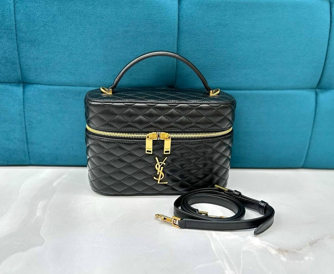сумка женская,сумка saint laurent,кожаная сумка yves saint laurent gaby vanity черная,сумка,женская сумочка