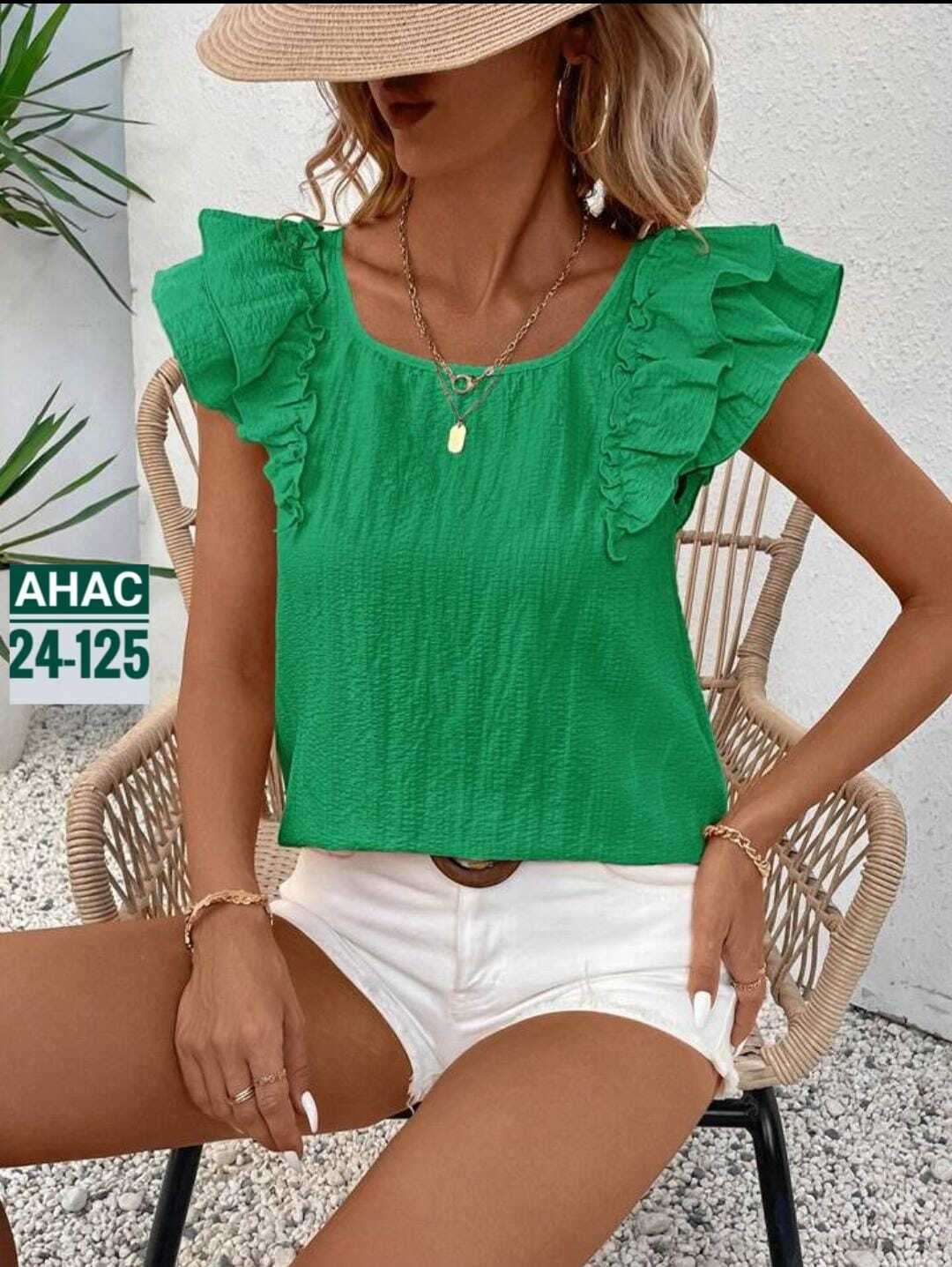 блузка с оборками,блузка женская,женская майка,летняя блузка,футболка с оборками