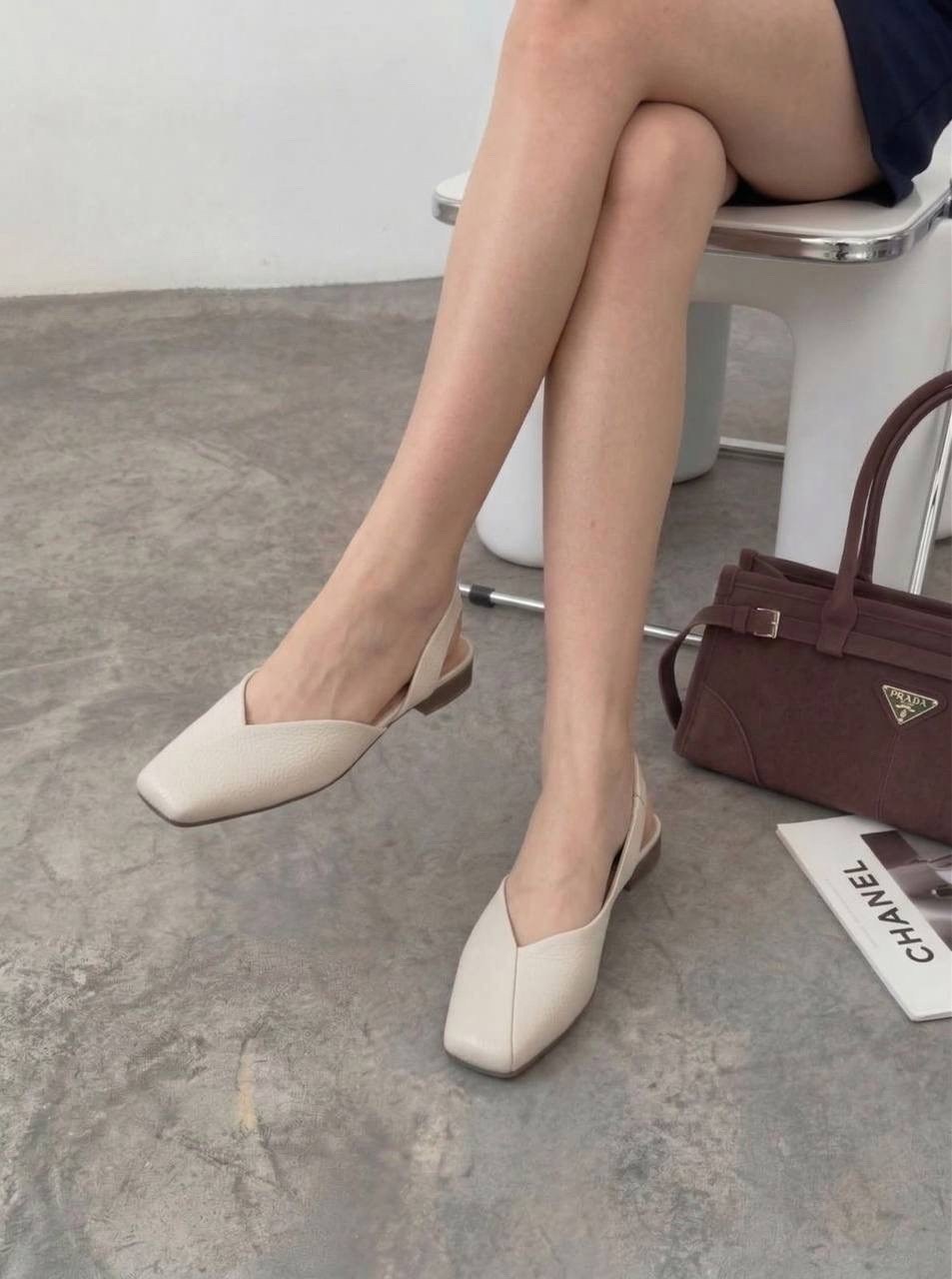 туфли с квадратным носом и открытой пяткой, женская,туфли на плоской подошве,женские туфли лодочки,туфли с квадратным носом