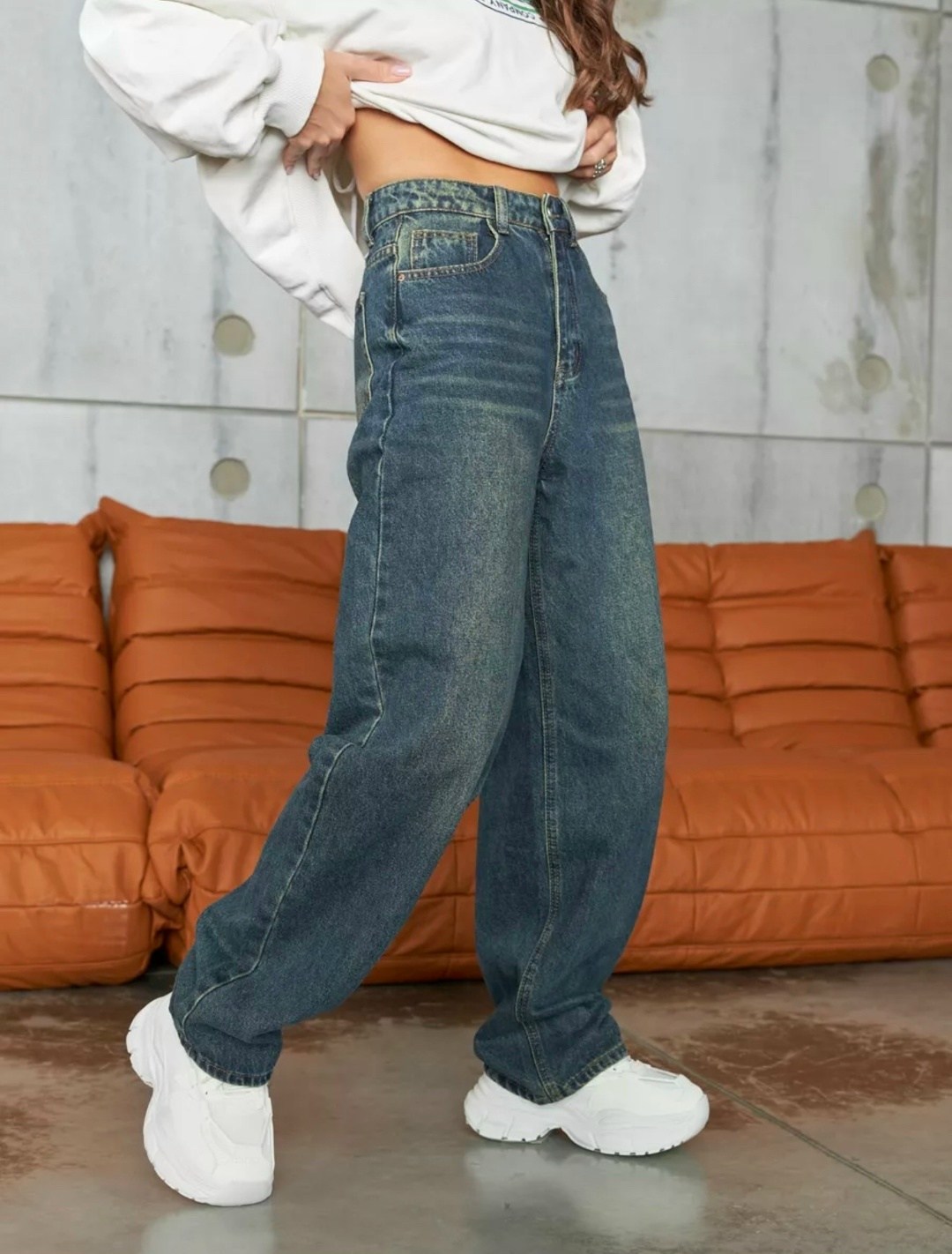 джинсы женские широкие багги синие vl jeans,джинсы,женские джинсы,женские широкие джинсы,джинсы широкие с высокой посадкой dh fashion