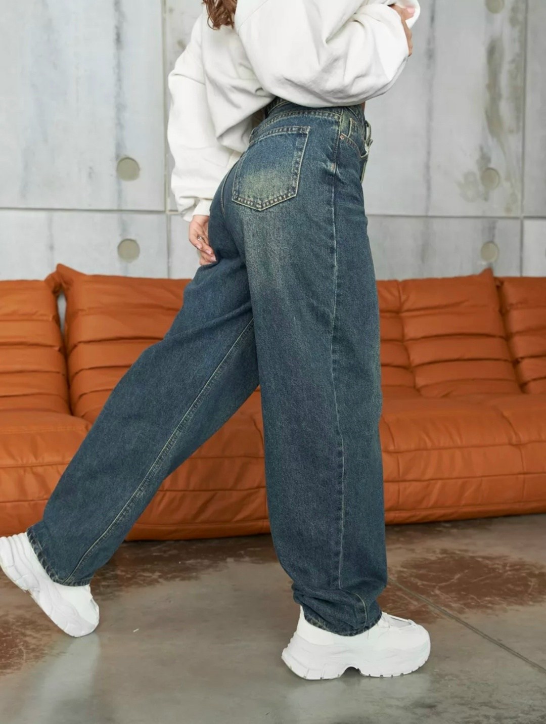 джинсы женские широкие багги синие vl jeans,джинсы,женские джинсы,женские широкие джинсы,джинсы широкие с высокой посадкой dh fashion