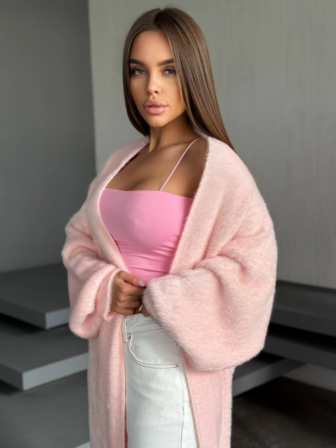 кардиган,альпака кардиган,мохеровый кардиган,пушистый кардиган,розовый кардиган