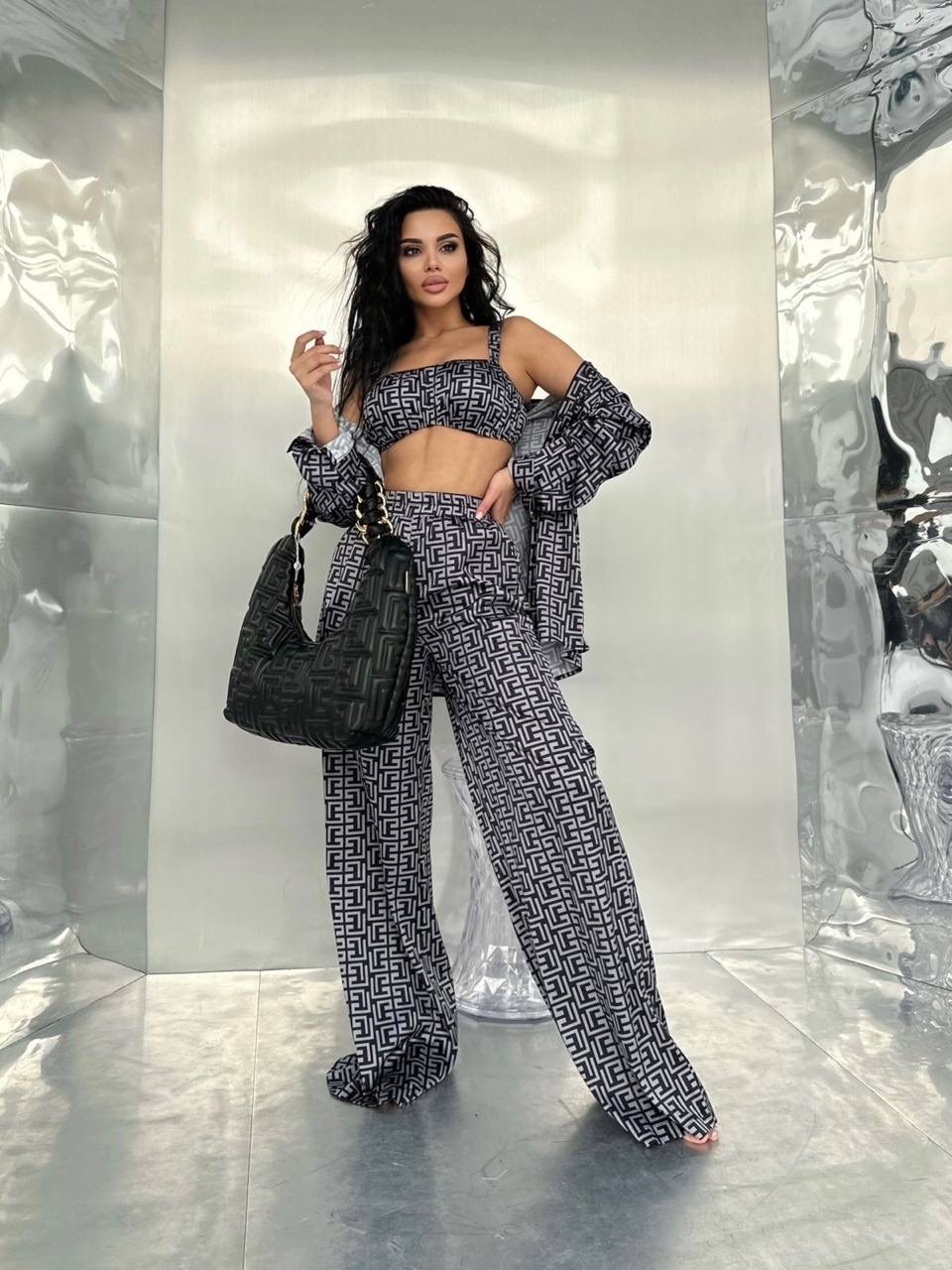 костюм брючный,костюм женский,костюм в пижамном стиле,костюм брючный в пижамном стиле,брючный костюм тройка